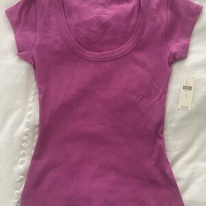 Pilcro Women's Fuchsia Short Sleeve Tee